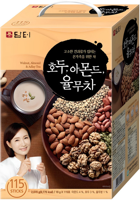 담터 호두 아몬드 율무차, 18g, 115개입, 1개
