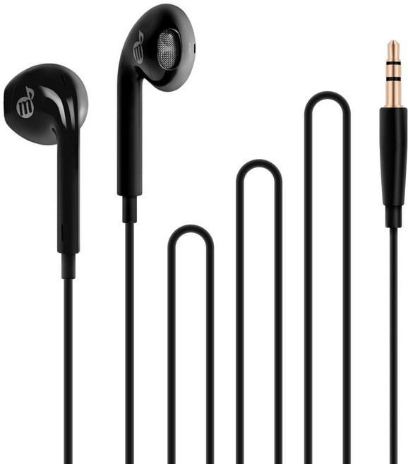 미라클엠 유선 오픈형 이어폰, ME03M, 블랙