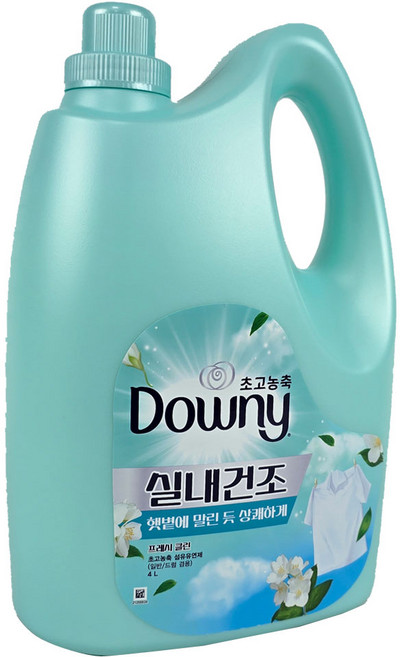 다우니 초고농축 실내건조 섬유유연제 프레시클린 본품, 4L, 1개