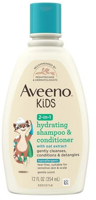 아비노 키즈 2in1 하이드레이팅 샴푸 컨디셔너 354ml, 12 Fl Oz (Pack of 1), 1개 - 쿠팡