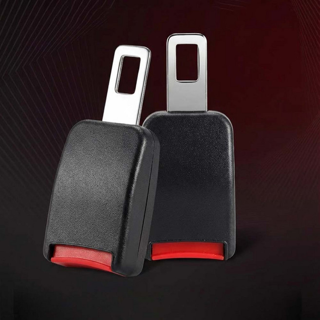 [플러스리빙] 1+1안전벨트 연장클립 2p, 2개, 블랙