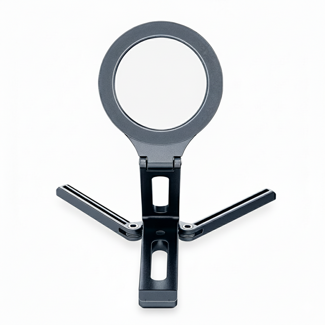 3IN1 리토 핸드폰 자석 접이식 거치대 삼각대 셀카봉, 1개, 블랙