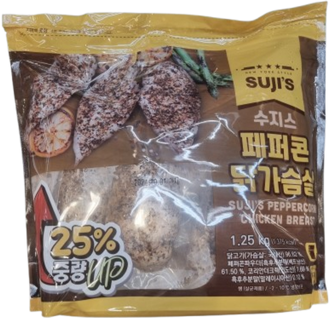 코스트코 냉장 수지스 페퍼콘 닭가슴살, 1개, 1.25kg