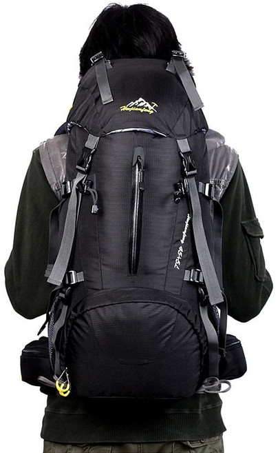 도나샵 대형 등산배낭 아웃도어 등산가방 90L sh-42858, 블랙