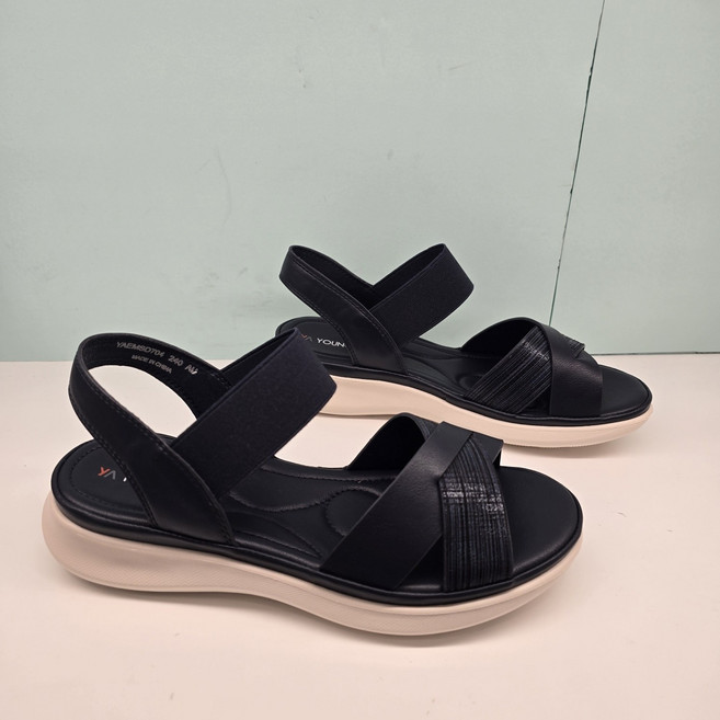 에스콰이아 여성 발편한 초경량 발등밴딩 우수한 쿠셔닝의 풋배드 가벼운 무게의 경량 아웃솔 캐주얼 쿠션 샌들 판매베스트 YADMSD704NY