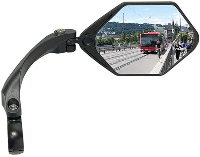 하프니 전기자전거 와이드 백미러 후사경/전기자전거 거울 자전거 사이드미러, 1개, 오른쪽