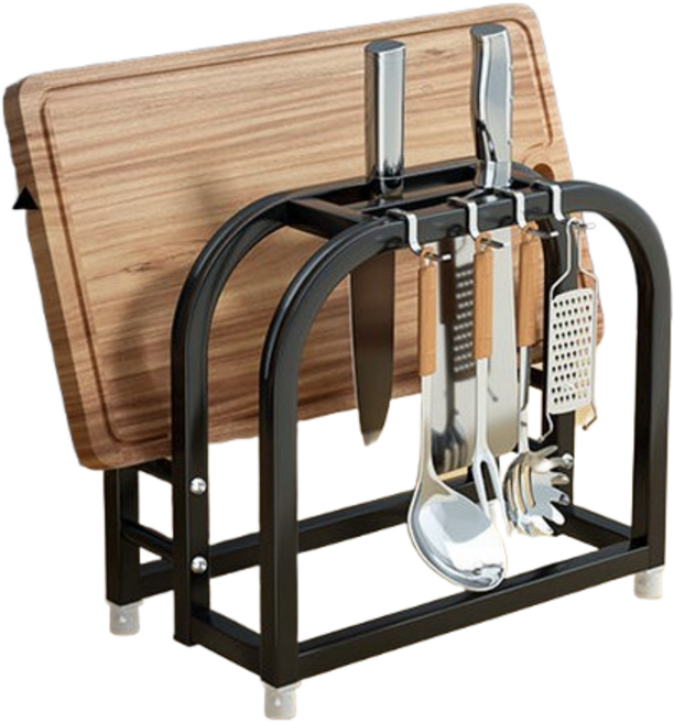 쌍천 도마 세트 헤리터 도마 거치대 칼 거치 거치대 정리대, 1개, B타입, 상세페이지 참조