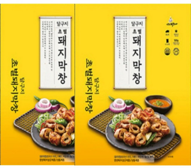 (2개세트)달구지 초벌막창500g(막창400g+막창장100g)+달구지 초벌막창500g(막창400g+막창장100g), 500g, 2개