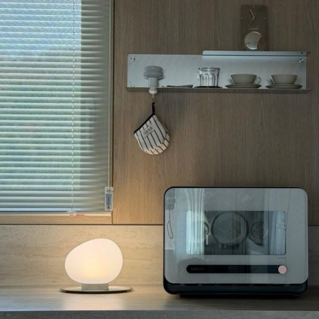 도르리 조약돌 팬던트 조명 무선 LED 단스탠드 무드등 페블 pebble, 화이트 미니