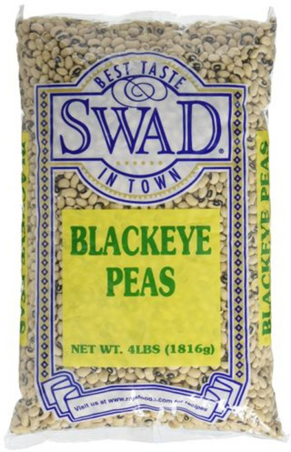 그레이트 바자 스와드 검은 눈 완두콩 1.81kg Great Bazaar Swad Black Eye Peas Beans 4 Pound, 4파운드, 1개