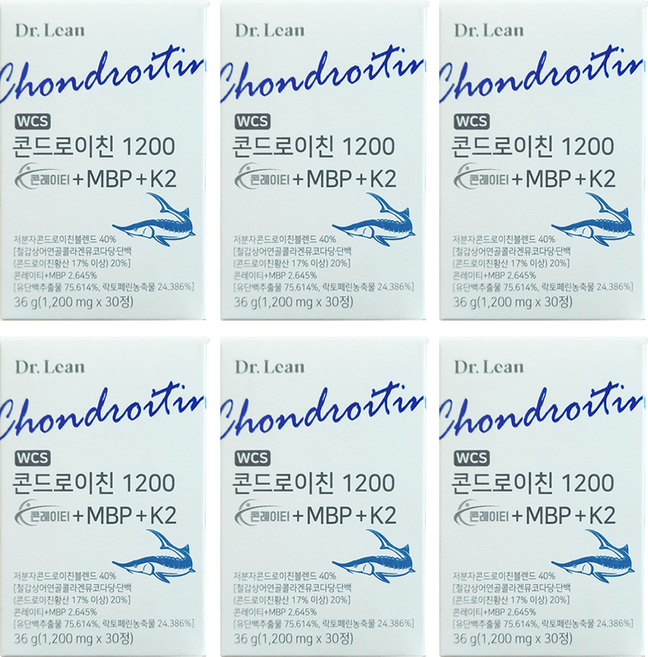 [50%세일]닥터린 콘드로이친 콘레이티 MBP + K2, 30정, 6개