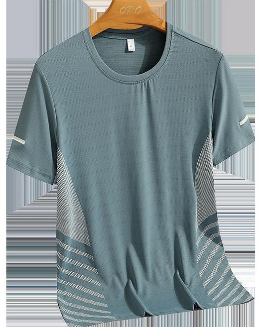 阿堯的店 冰絲涼感 冰絲衣 運動排汗衫 冰絲速乾衣 涼感T恤 衝鋒衣 涼感衣 速乾衣男 運動衣 【2302】