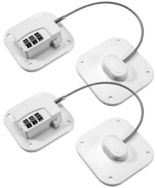 국대 냉장고 자물쇠 시건장치 사물함 잠금장치, 2개