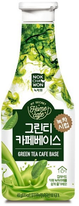 메가커피 녹차원 녹차시럽 그린티 베이스, 1박스