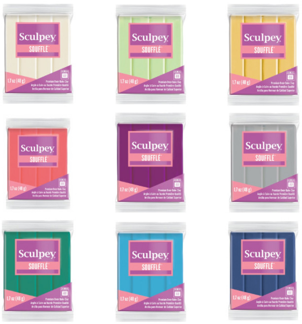 스컬피 수플레 Sculpey Souffle 48g/경량 폴리머클레이, Pistachio, JSSU6629 수플레-Pistachio