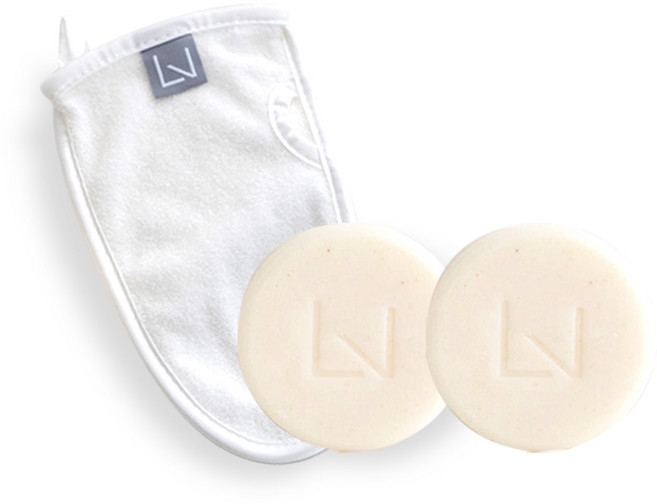 퓨어레비 클리어솝 2개 + 글러브타올 1개 때비누 때타올 세트