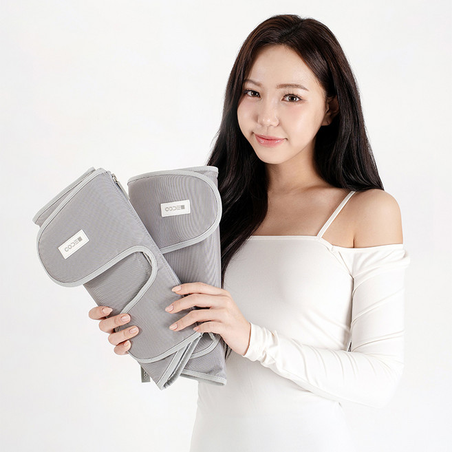 코드나인 휴밍 레그릴렉스 무선 종아리 마사지기 + Y형 충전케이블 세트 D32A 그레이