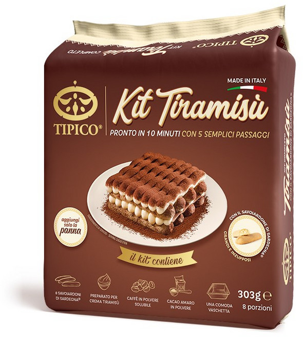 전형적인티라미수 컴플리트 키트 Tiramisu Kit ready in 10 minutes in 5 simple steps, 1개, 303g