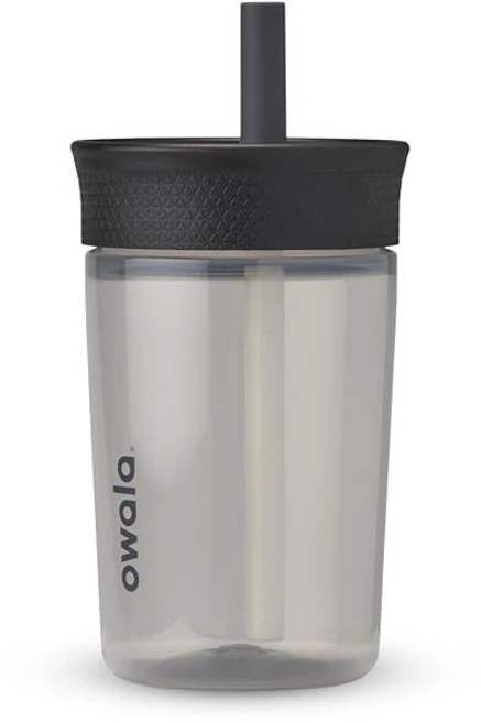 오왈라 키즈 텀블러 440mL - 블랙 앤 그레이 - 쿠팡