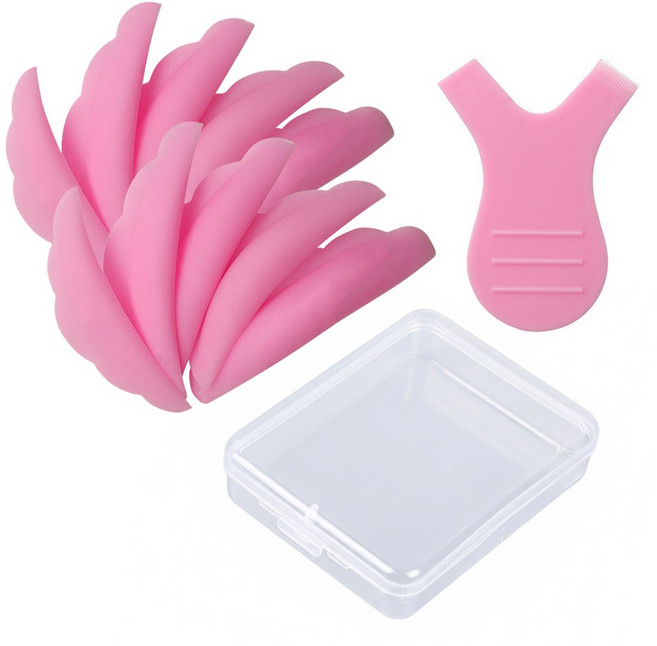 벨오브제 속눈썹펌 실리콘 롯드10P 헤라세트, 1세트, 핑크