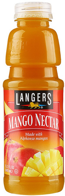 [쿨앤드몰] 랭거스 망고, 6개, 449ml