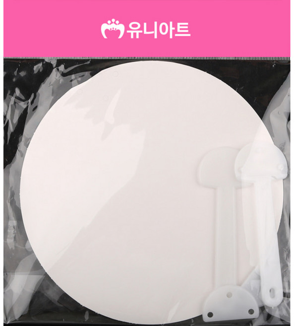 부영종합문구 유니아트 1500 튼튼부채 2세트 흰색 diy 만들기