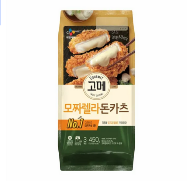 고메 모짜렐라 돈카츠 450g, 4개