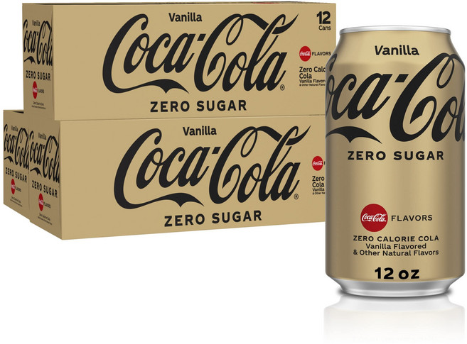 Coke Zero Vanilla Fridge Pack Bundle 12 fl oz 36 Pack Coke Zero 바닐라 냉장고 팩 번들 12 fl oz 36 팩