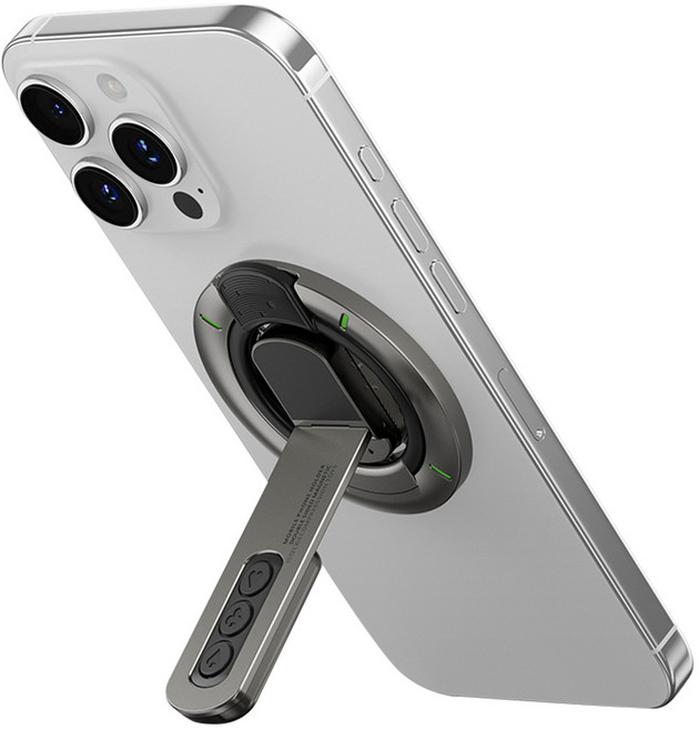 맥세이프 호환 실리콘 핸드폰 스트랩 링거치대 푸시버튼 피젯 압축실리콘, 1개, Black