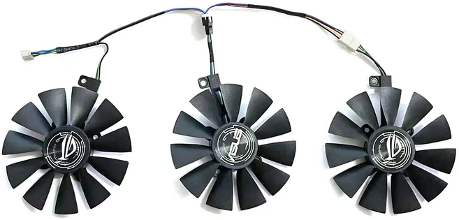 87MM T 129215 ASUS Strix GTX 1070 OC 1080 1060 1080Ti RX480 GTX1080 비디오 카드 팬 쿨러용 SU 6Pin 교, 03 1 FAN