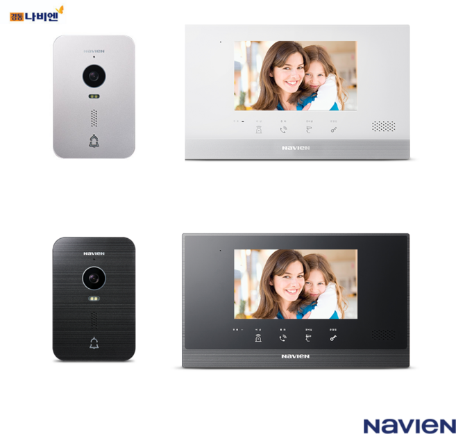 [방문설치 B지역]경동 나비엔 7인치형 아날로그 아파트 빌라 오피스텔 비디오폰 NHA-0793, 제품:화이트 / 방문설치 B지역