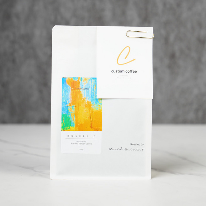 파나마 게이샤 워시드 스페셜티 커피 원두 로셀린, 1개, 100g, 홀빈(분쇄안함)