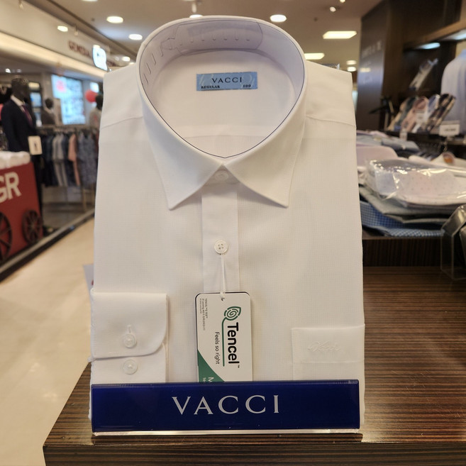 바찌 부평점 구김이 적고 소재 놓은 화이트 일반핏 여름 긴소매 셔츠