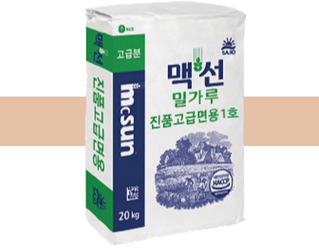 맥선 밀가루 진품고급면용1호 20kg, 1개