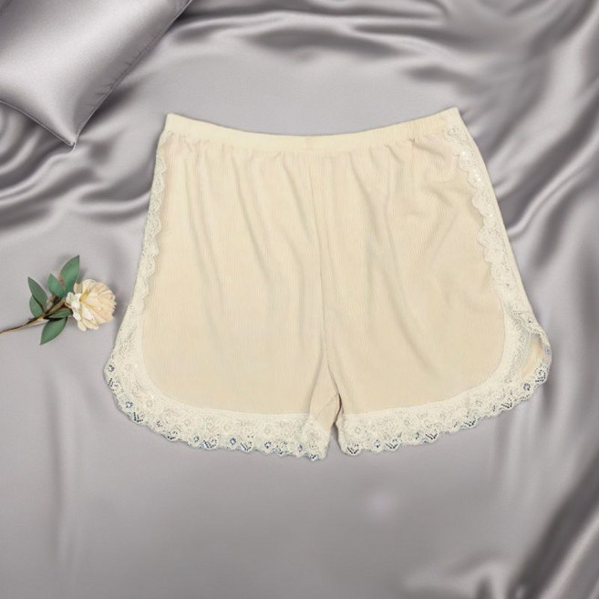 女士夏季薄款蕾絲安全褲 清涼 透氣 絲滑, 1個, 【膚色】均碼【75-110斤】