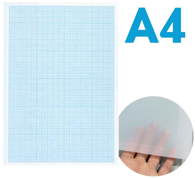 A4 방안트레싱지(10매입)-모눈종이 제도지 도면지 방안지 실습재료 기능사시험