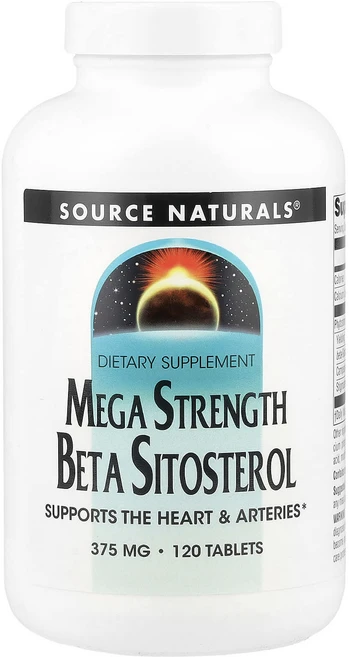 고급최고의영양제 Source Naturals 메가 스트렝스 베타 시토스테롤 375mg 120정 좋습니다 할인중, 1개 - 쿠팡