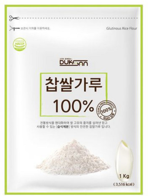 덕산식품 찹쌀가루, 1kg, 1개