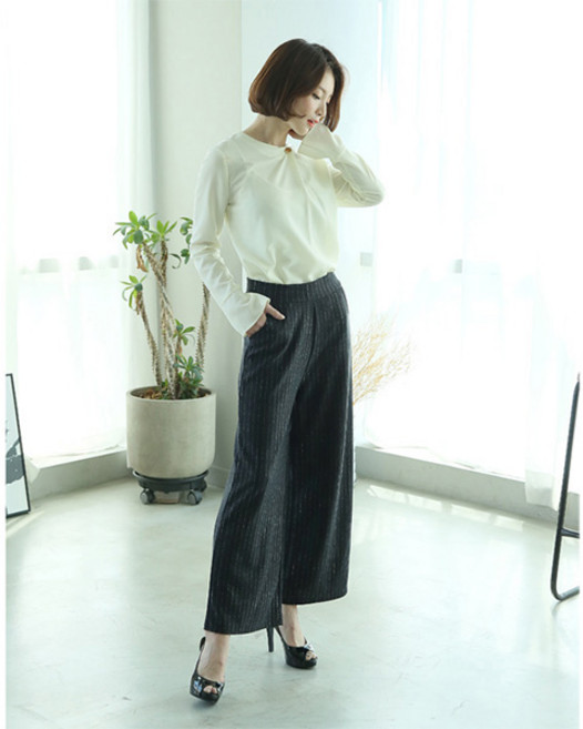 여성바지 예뻐매일입어 가을 정장바지 밴딩바지 와이드슬랙스