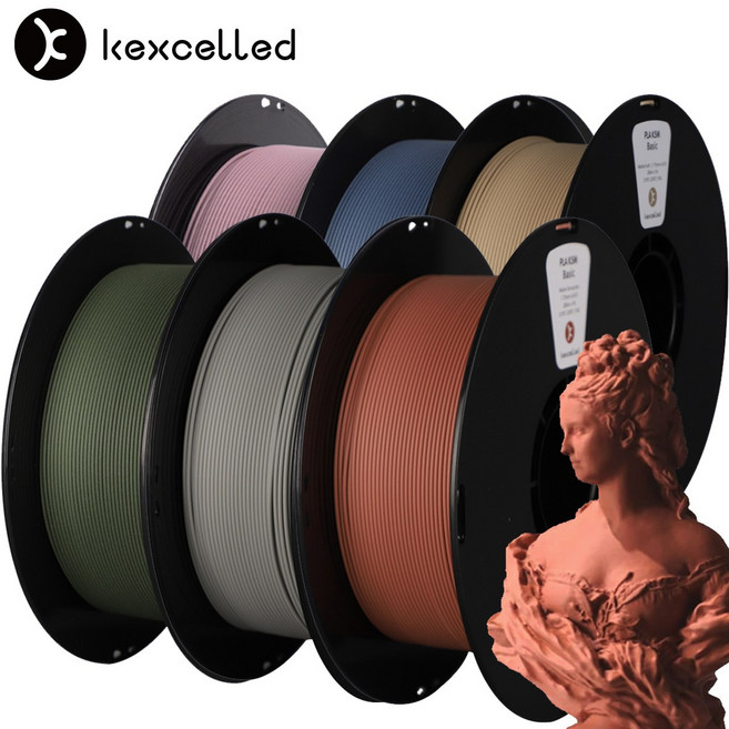 켁셀드 무광 필라멘트 매트 K5M PLA 고속 3D프린터 K5M Filament 1kg, 매트 웜그레이