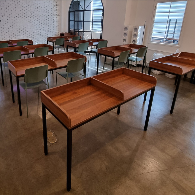 학원 스터디카페 책상 (2인)(1인), 백색, 상판-진그레이, 1인용으로변경(-70000)