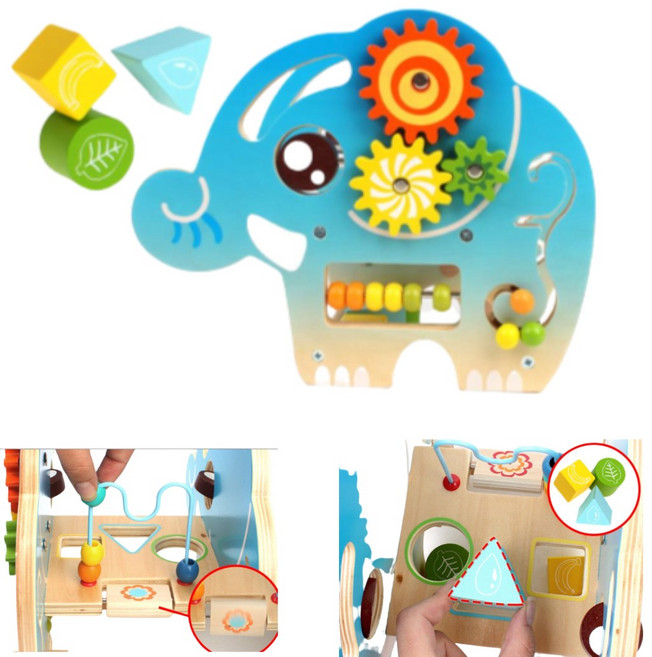 두돌 원목 롤러코스터장난감 도형 미로 끼우기 여아 학습완구 완구 러닝홈, 1개