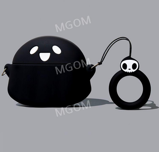 비츠 케이스 Beats Studio Buds + 스튜디오 버즈 플러스 보호 커버 호환, 블랙 고스트, Beats Studio Buds/+