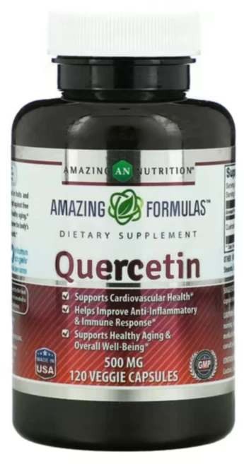 어메이징뉴트리션 퀘르세틴 500mg 120캡슐, 1개, 120정 - 쿠팡
