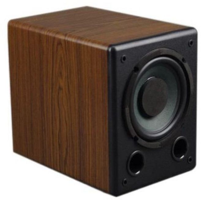 북쉘프 벽부형 패시브 우퍼 카페스피커 가성비 서브우퍼 우드그레인 매장용, 블루투스 블랙