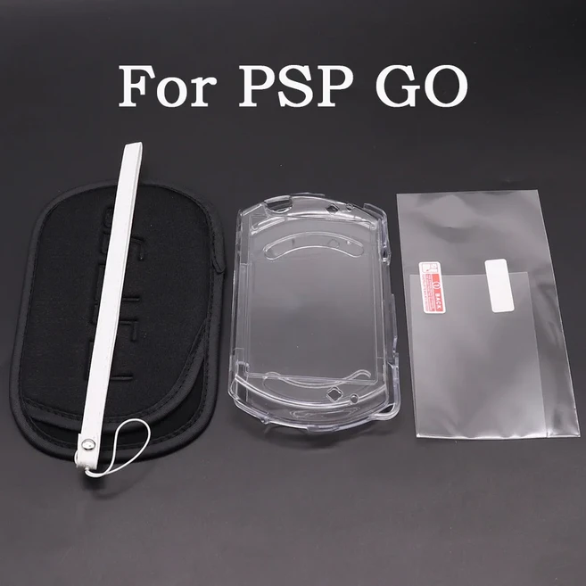 1세트 소프트 보호 파우치 케이스 휴대용 보관 가방 PSP GO PSV 1000 2000용 신형 3DS XL용 투명 크리스탈, 03 For PSP GO