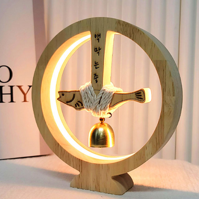 더라임코리아 센스있는 개업 선물 행운 액막이 명태 북어 무드등, 액막이 명태 무드등