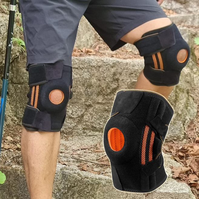 1+1 웰하우스 무릎보호대 (코일스프링 4개적용) 등산 무릎아대 슬개골 관절보호