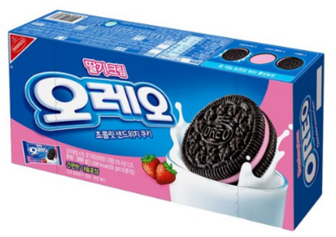 오레오 딸기 크림, 300g, 9개