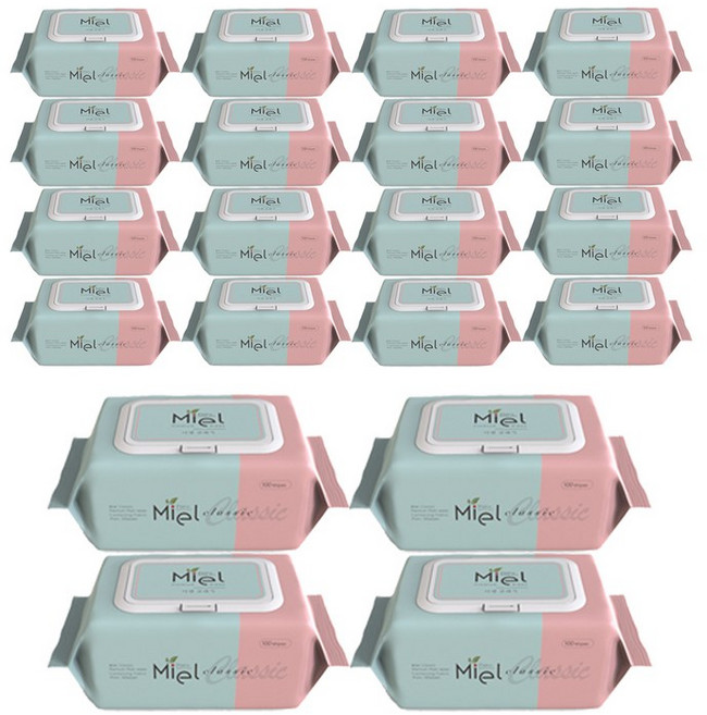 지크린텍 미엘 클래식 캡형 100매 20팩, 50g, 100개입, 20개